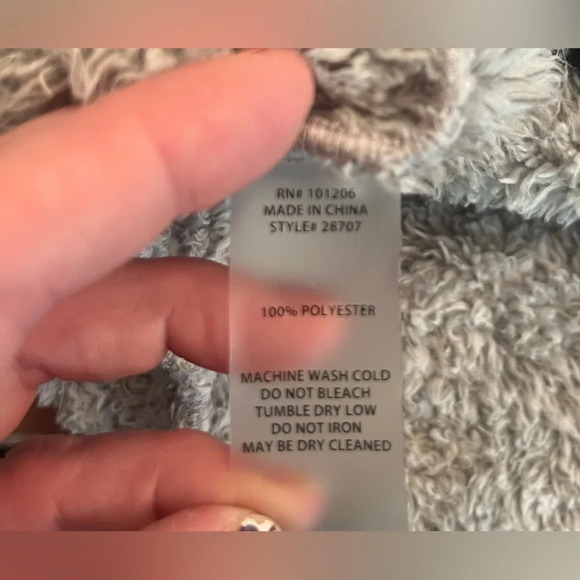 Hugs From Soft Surroundings Hug Me Cardi Terry Cardigan Sz M - Picture 7 of 8